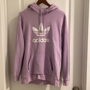 Lavender Adidas Hoodie Size: Medium